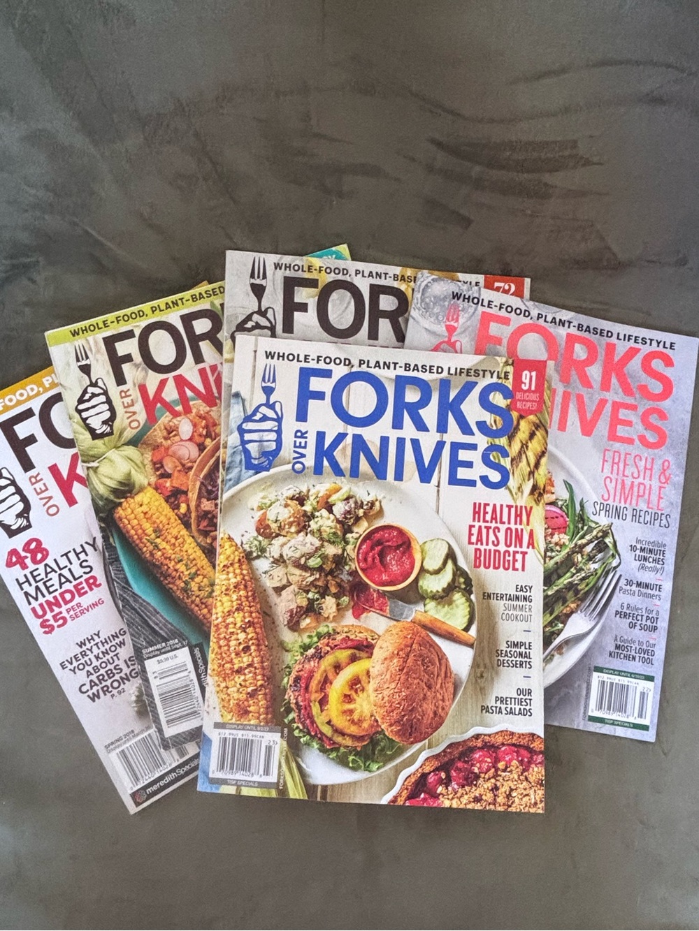 ForksOverKnives PlantBased Magazine (5)Spring 2018, 2022 Summer 2018, 2019, 2020